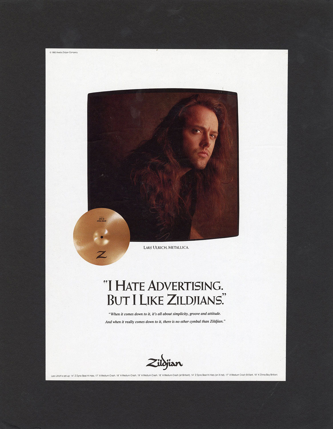 Zildjian Advert, 1992