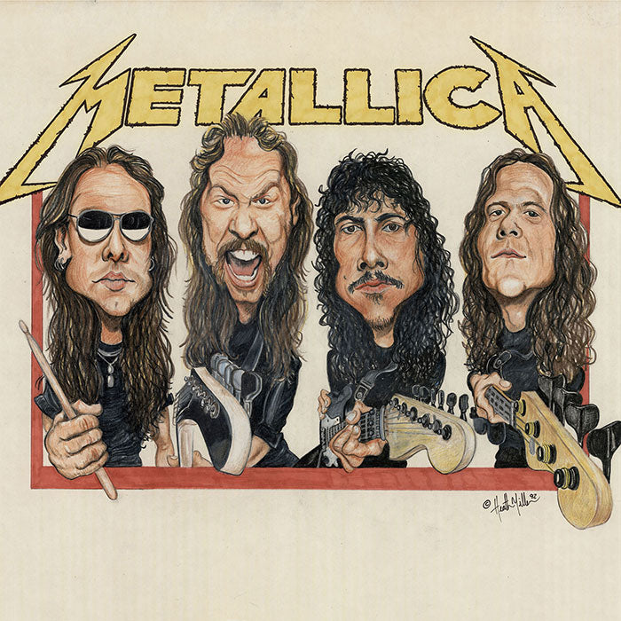Illustration of Metallica by Heath Miller