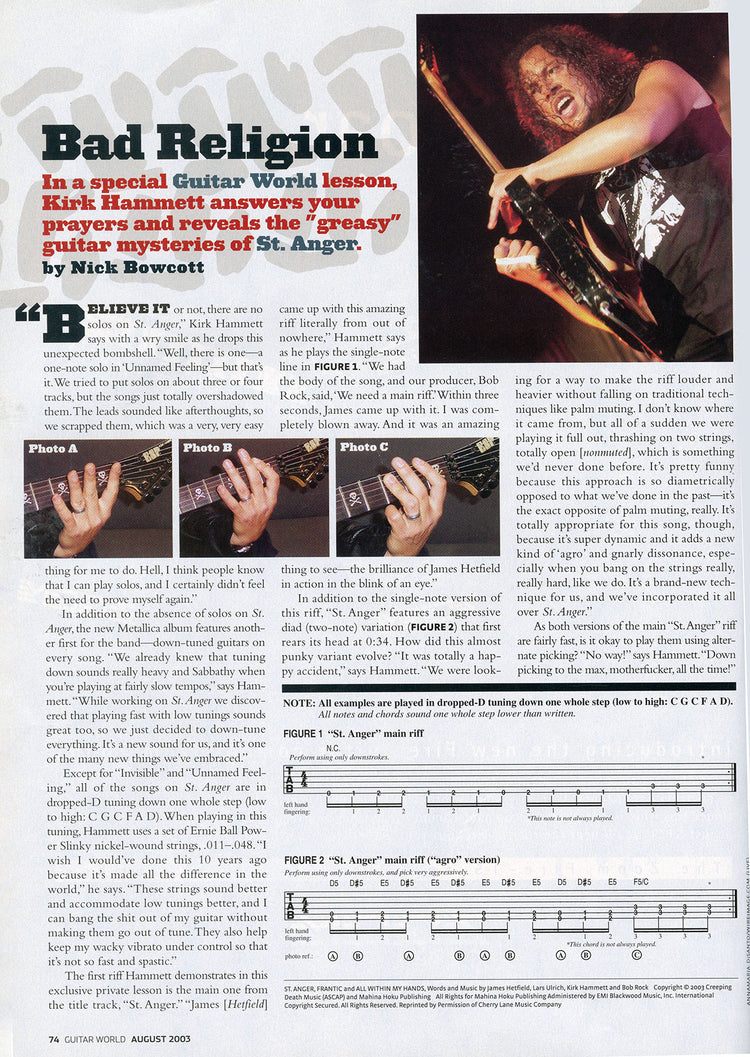Guitar World Cover Story