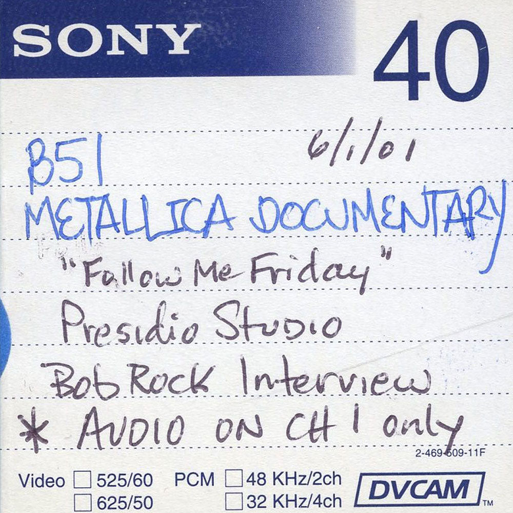 Bob Rock Interview, 2001