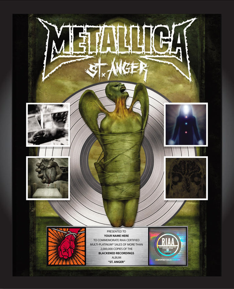 St. Anger Platinum Award Plaque
