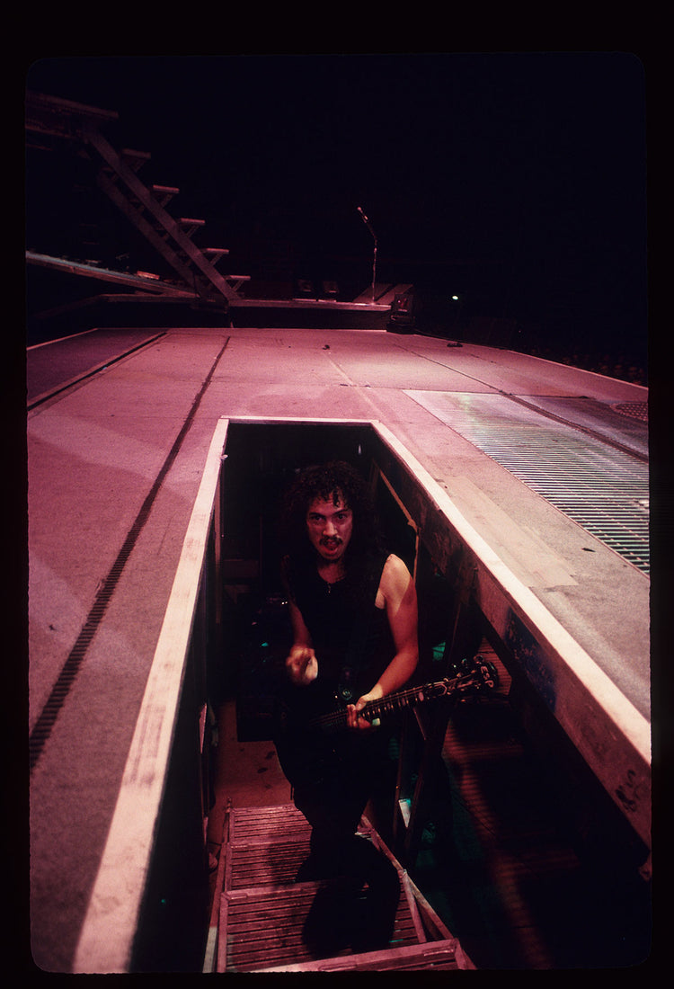 Kirk Hammett Climbing Stage Stairs