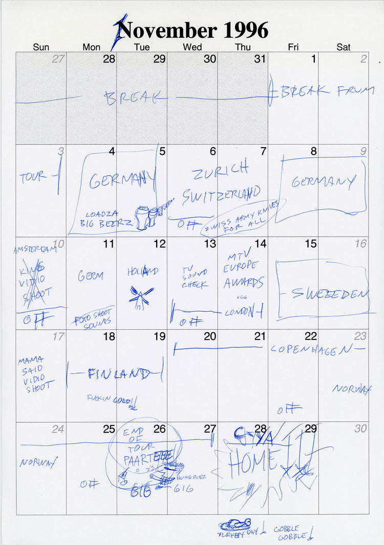 1996 Calendar Sketches