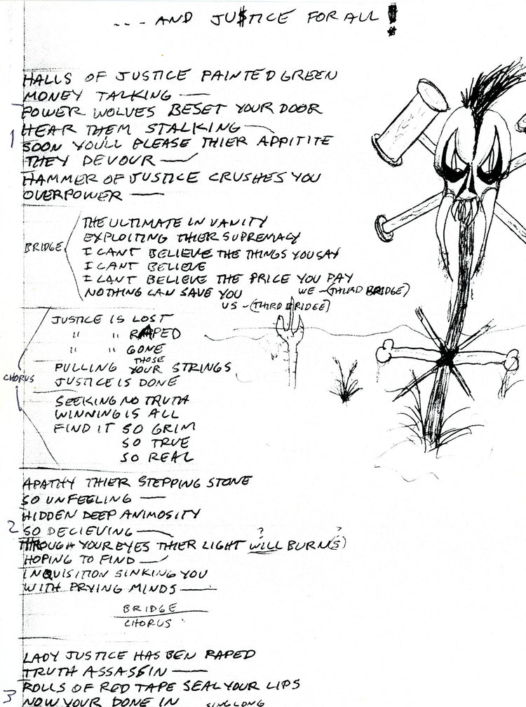 "...And Justice for All" Lyrics Sketches