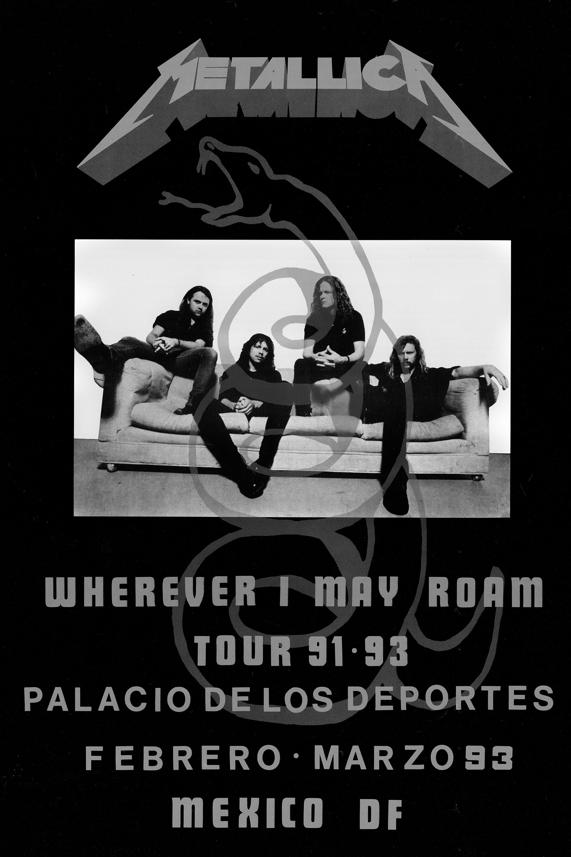 Mexico City Tour Poster Reproduction
