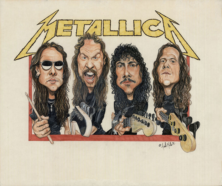 Illustration of Metallica by Heath Miller