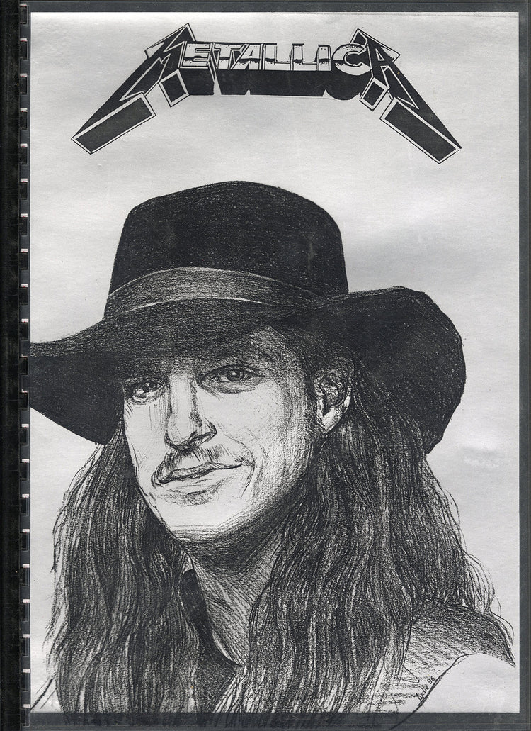 Cliff Burton Cowboy Hat Portrait