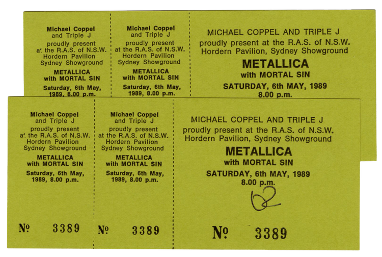 Metallica's First Show in Sydney