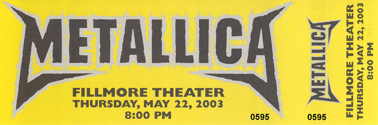 The Fillmore, May 2003